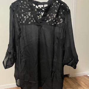 Cato Flower lace shoulder top 14/16